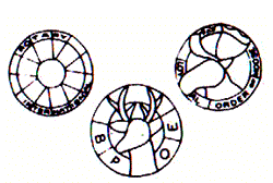 Suncatcher patterns - Religious and Fraternal (D-72)