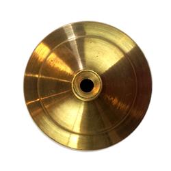 3 3/4" Solid Spun Brass Vase Cap / Lamp Cap – Unfinished, 1/8 IP, VC610U