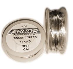 14 Gauge (Heavy) Tinned Copper Wire, 20 ft