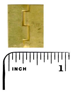 Small Dull Brass Hinge (3/4" x 5/8") - closeout