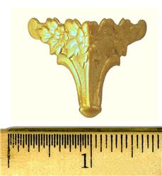 Decorative Brass Box Foot, corner