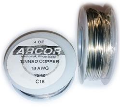 18 Gauge Tinned Copper Wire, 50 ft