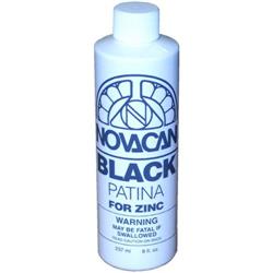 Novacan Black Patina for Lead & Solder - 8 oz. Stained Glass Supplies