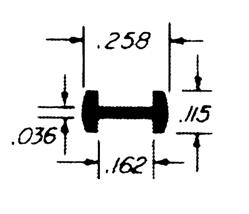 1/8" Round H Lead Came (#78) - 6-Foot Length