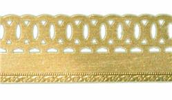 Solid brass gallery (banding), per foot