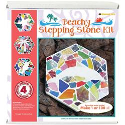 Beachy Mosaic Stepping Stone Kit