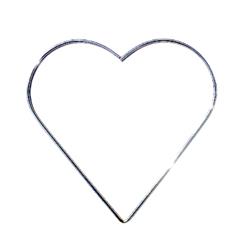 Metal Heart Frame - 7.75 in x 7.75 in