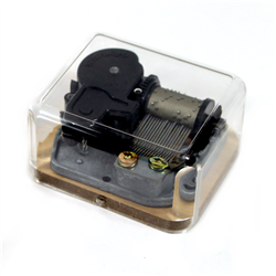 Dance Ballerina Music Box Movement - Wooden Base