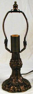 4-1/2 inch Provincial Lamp Base, wired (candalabra socket)
