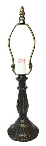 6 inch Lily Lamp Base, wired (candelabra socket)