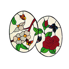 Carolyn Kyle Stained Glass Pattern - Butterfly Duet (CKE-2)