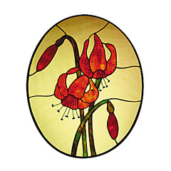 Carolyn Kyle Stained Glass Pattern - Lilies (CKE-29)