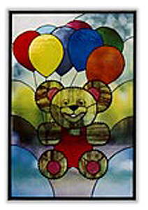 Carolyn Kyle Stained Glass Pattern -  Air Bear (CKE-97)