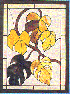 J-34 Philodendron Discount Stained Glass Pattern