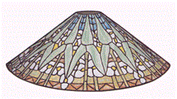 18" Cone Arrowroot Stained Glass Lampshade Pattern