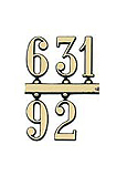 1/2" Gold Stick-On 4-Number Clock Numerals
