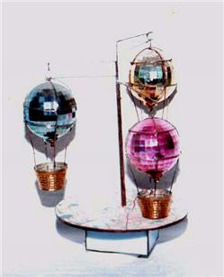 W-D Stained Glass Hot Air Balloon Music Box Kit