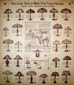 Antique Lampshade Broadside Poster (Reprint)