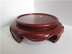 Faux Rosewood 4" Decorative Lamp Base Bottom, with lip