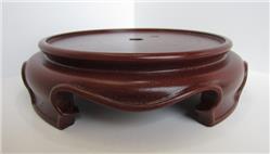 Faux Rosewood 6" Decorative Lamp Base Bottom, with lip