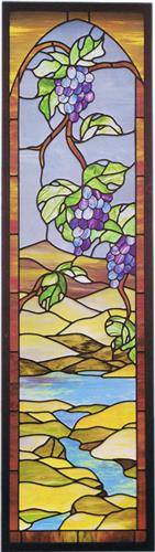 J-40 Grape Sidelight Discount Stained Glass Pattern