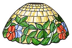 Glass Package for Dogwood 20" Globe Lampshade Pattern #6252
