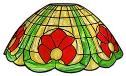 20" Globe Lily Stained Glass Lampshade Pattern