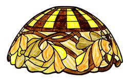 Glass Package for Oak Leaves and Acorns 16" Globe Lampshade Pattern #6243