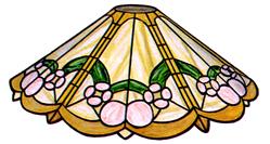 22" Cone Floral Stained Glass Lampshade Pattern