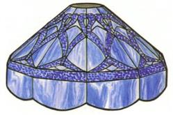15" Panel Formal Stained Glass Lampshade Pattern