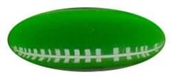 45mmx18mm (1-3/4"x3/4") Green Oval Smooth Jewel