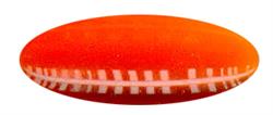 45mmx18mm (1-3/4"x3/4") Orange Oval Smooth Jewel